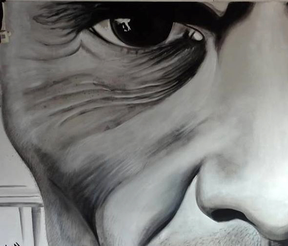 foto del murales di Maupal