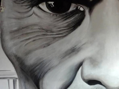 foto del murales di Maupal 
